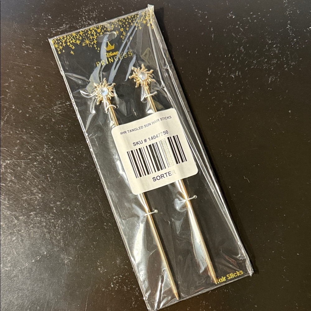 Disney Rapunzel Gold Sunburst Hair Sticks